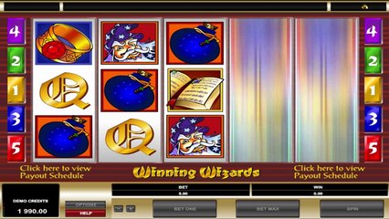 Winning Wizards ilmainen kasino kolikkopeli Microgaming Video Esikatselu
