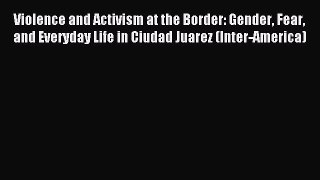 Read Violence and Activism at the Border: Gender Fear and Everyday Life in Ciudad Juarez (Inter-America)