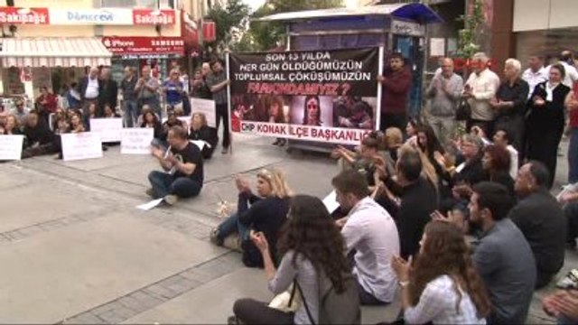 İzmir 'Sessiz Çığlık' Eylemine Tuncay Özkan Desteği