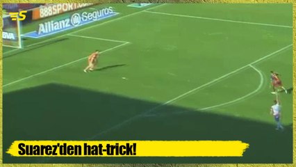 Suarez'den şampiyonluğu getiren hat-trick!