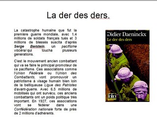 Le pacifisme dans l'entre-deux-guerres.