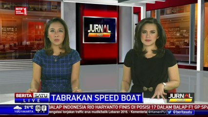 Inilah Detik-detik Tabrakan 2 Speedboat di Teluk Balikpapan