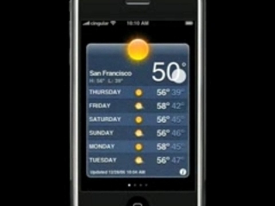 Iphone météo