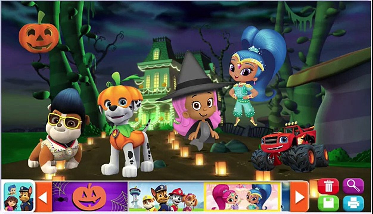 Sticker Pictures Halloween [Nick Jr.] with Bubble Guppies, Dora, Blaze ...