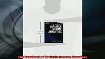 READ book  The Handbook of Variable Income Annuities Online Free