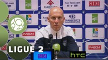 Conférence de presse Havre AC - FBBP 01 (5-0) : Bob BRADLEY (HAC) - Hervé DELLA MAGGIORE (BBP) - 2015/2016