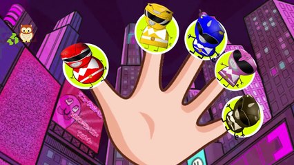 Little Five Peppa Pig Power Rangers Family Finger Song \ Nursery Rhymes Lyrics More