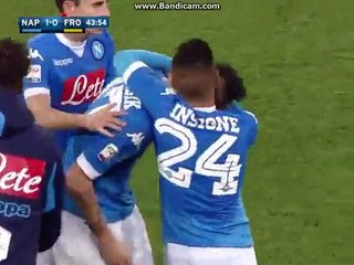 Half Time Goals - Napoli 1-0 Frosinone Serie A