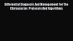 [PDF] Differential Diagnosis And Management For The Chiropractor: Protocols And Algorithms