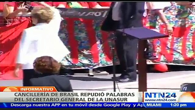 Cancillería de Brasil repudia palabras del secretario general de la Unasur sobre el ‘impeachment’ contra Rousseff