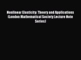 [DONWLOAD] Nonlinear Elasticity: Theory and Applications (London Mathematical Society Lecture