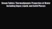 [PDF] Steam Tables: Thermodynamic Properties of Water Including Vapor Liquid and Solid Phases