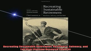 READ book  Recreating Sustainable Retirement Resilience Solvency and Tail Risk Pension Research Free Online