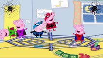 Five littel  Peppa Pig  SPIDERMAN Jumping on the Bed | 15+ min nursery rhymes