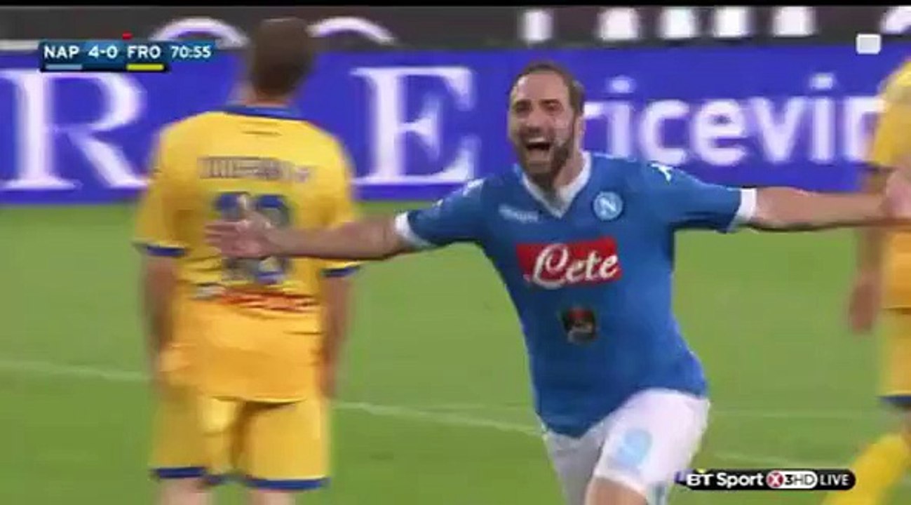 Higuain GOAL (4"0)  Napoli vs Frosinone 14/05/2016 HD