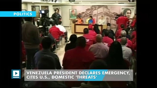 Venezuela president declares emergency, cites U.S., domestic 'threats'