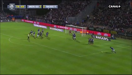 Yann Bodiger Fantastic Free Kick Goal vs Angers (3-2) HD