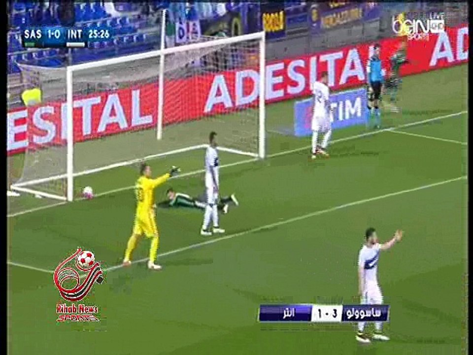 اهداف مباراة ( ساسولو 3-1 انتر ميلان ) الدوري الايطالي