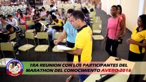 1RA ReuniÓN con los participantes del Marathon AVERO-2016