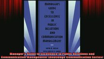 READ book  Managers Guide to Excellence in Public Relations and Communication Management Routledge Full EBook