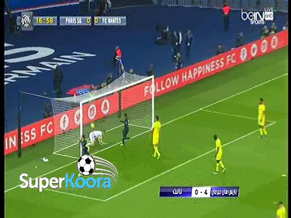 اهداف مباراة ( باريس سان جيرمان 4-0 نانت ) الدوري الفرنسي