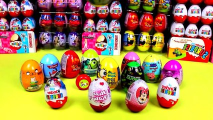 1000 eggs with surprise toys Peppa Pig - Kinder Eggs Disney Pixar Cars 2 - Mickey Mouse Surprise