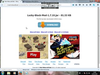 como baixar e instalar o mod luck block para minecraft 1.7.10