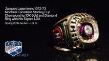 Jacques Laperriere's 1972-73 Montreal Canadiens Stanley Cup Championship 10K Gold and Diamond Ring
