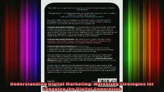 READ book  Understanding Digital Marketing Marketing Strategies for Engaging the Digital Generation Full EBook