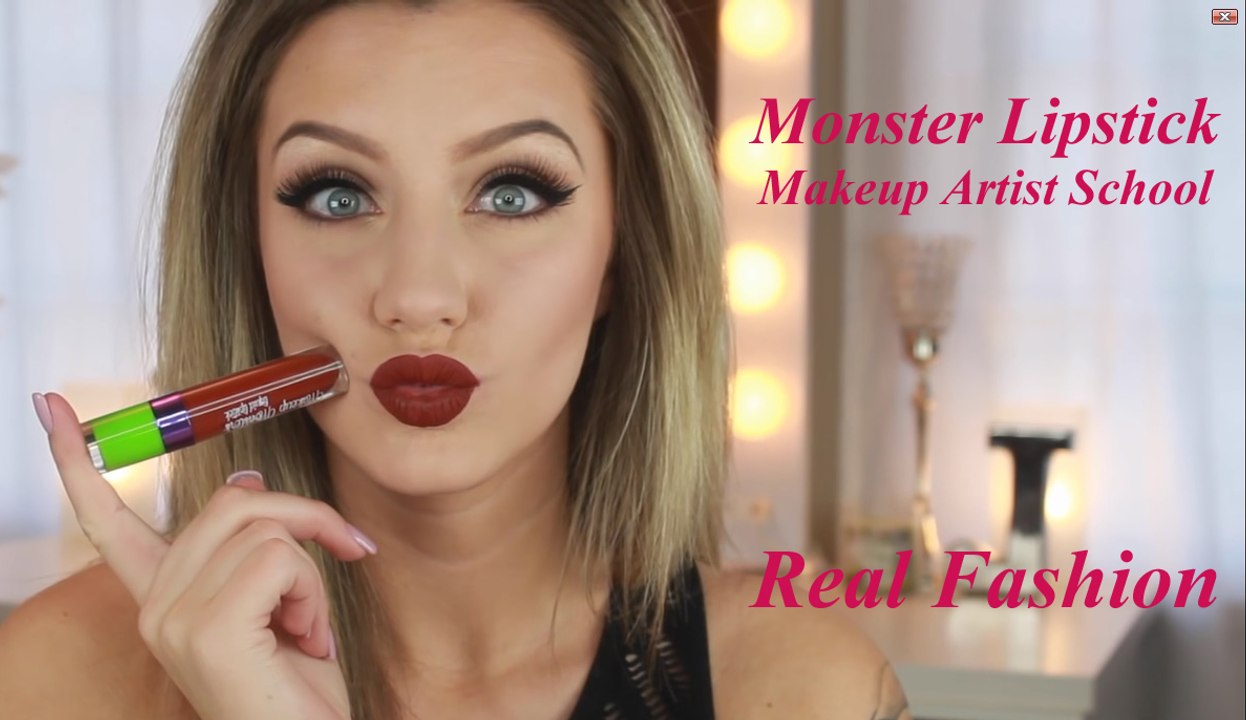 Monster Lipstick Makeup Artist school | How to Apply Monster Liquid Lipstick - Makeup Artist school