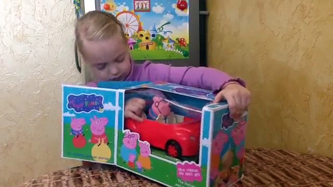 Peppa Pig! Peppa Driving Car! Happy Family Picnic! Review Toys for Kids! Свинка Пеппа!