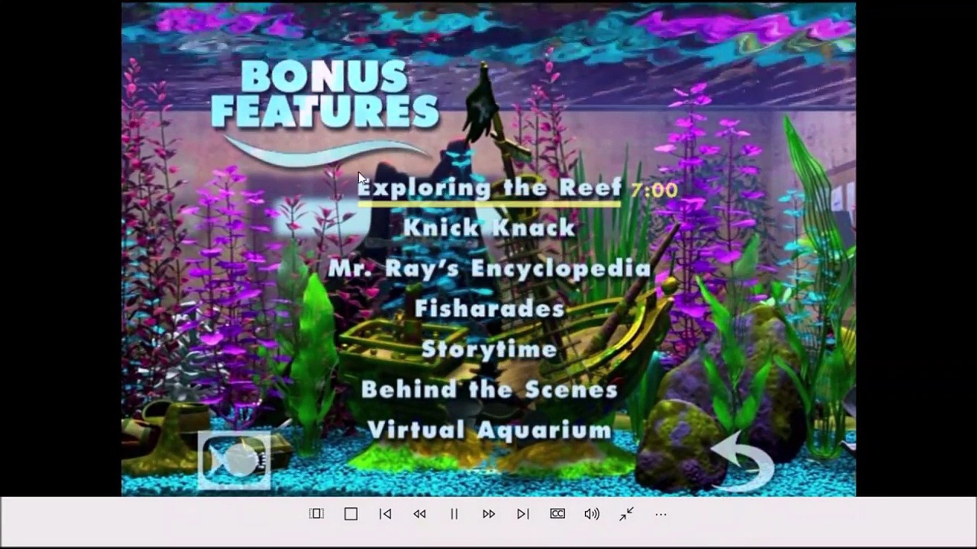 Finding Nemo 2003 DVD Menu Walkthrough (Disc 2) - video Dailymotion