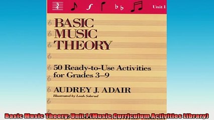 EBOOK ONLINE  Basic Music Theory Unit 1 Music Curriculum Activities Library  BOOK ONLINE
