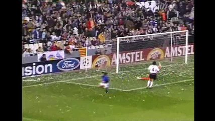 (Cuartos vuelta) Valencia 2 vs Inter de Milán 1