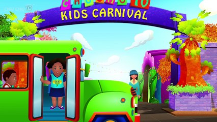 Surprise Eggs Nursery Rhymes - Wheels On The Bus - Learn Colours & Parts of the Bus - ChuChu TV -