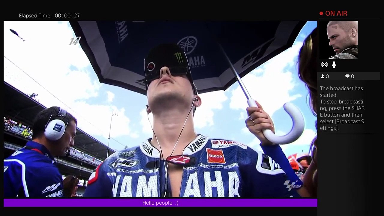 HYENA--HRC's Live Offical MotoGP15PS4 Players Broadcast (9)