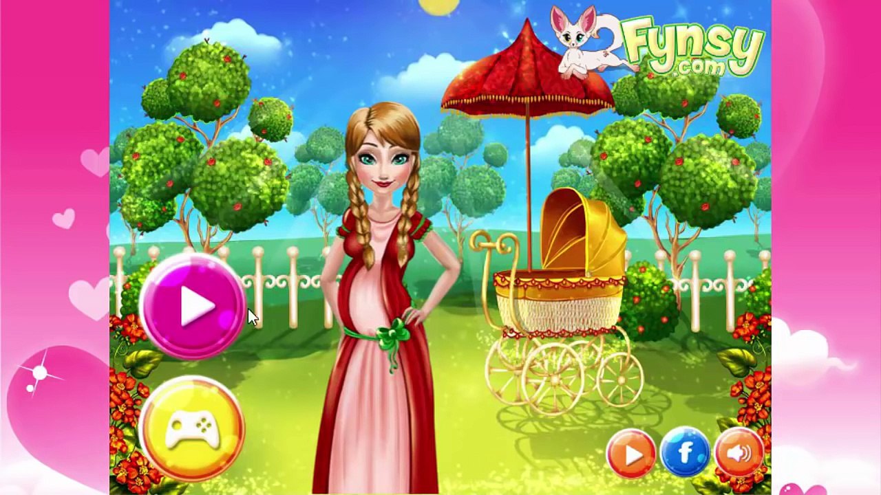Disney games- Anna Frozen Baby Birth - Game for kids to play