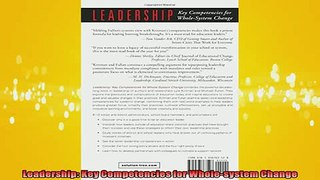 READ book  Leadership Key Competencies for Wholesystem Change  FREE BOOOK ONLINE