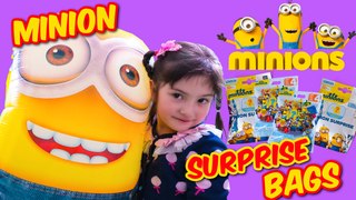 MINION SURPRISE BAGS LARGEST EVER Minons Balloon! Mega Bloks Awesome Toys Review Children Video|Adrianna Awesome Toys Review Games for Children