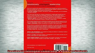 Free PDF Downlaod  Emotionally Intelligent Leadership A Guide for Students READ ONLINE