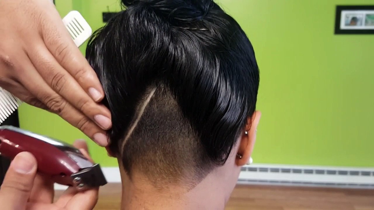 How to do a woman's undercut and design