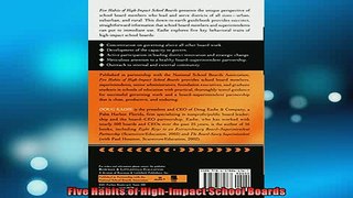 READ book  Five Habits of HighImpact School Boards  FREE BOOOK ONLINE