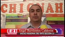 Ángel Barrientos Calderón Enlace Regional de la Sección 23 del SNTE por la Región de Chignahuapan no