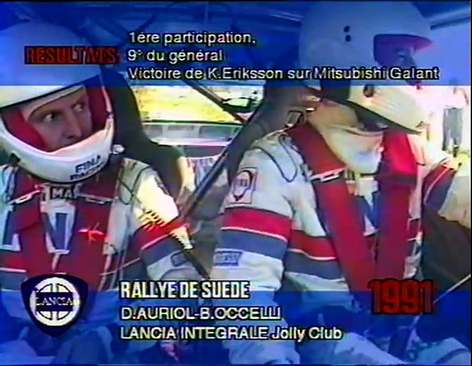 Didier Auriol Rally Suecia 1991