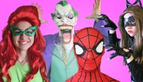 Cat Woman vs Poison Ivy vs Joker vs Spiderman - in Real Life Superhero Movie (1080p 60fps)