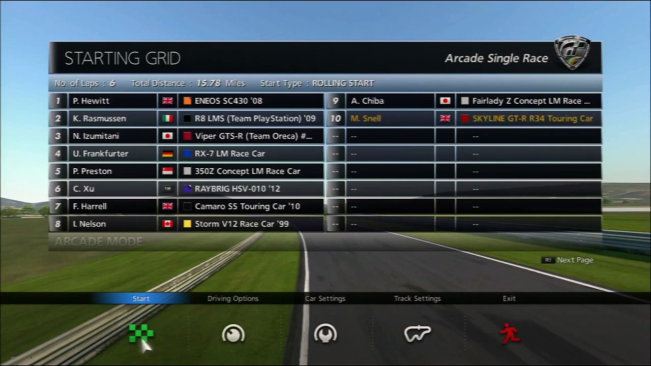 GT6 Gran Turismo 6 | User Created Tracks | Oschersleben | Nissan GT-R R34 Touring Car