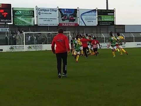 Finales de la coupe Charente: tir au but final donnant la victoire à Jarnac