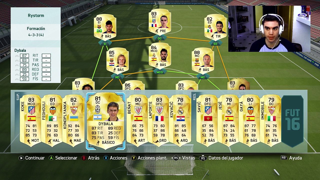 FIFA ULTIMATE TEAM 16 | ROAD TO 6 DIVISIÓN! - DYBALITAA *_*