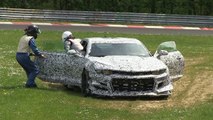 Crash de la Chevrolet Camaro Z28 pendant un test sur le Nürburgring