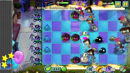 Plants vs. Zombies 2 - Epic Quest: Electrical Boogaloo! - Stage 3 [4K 60FPS]